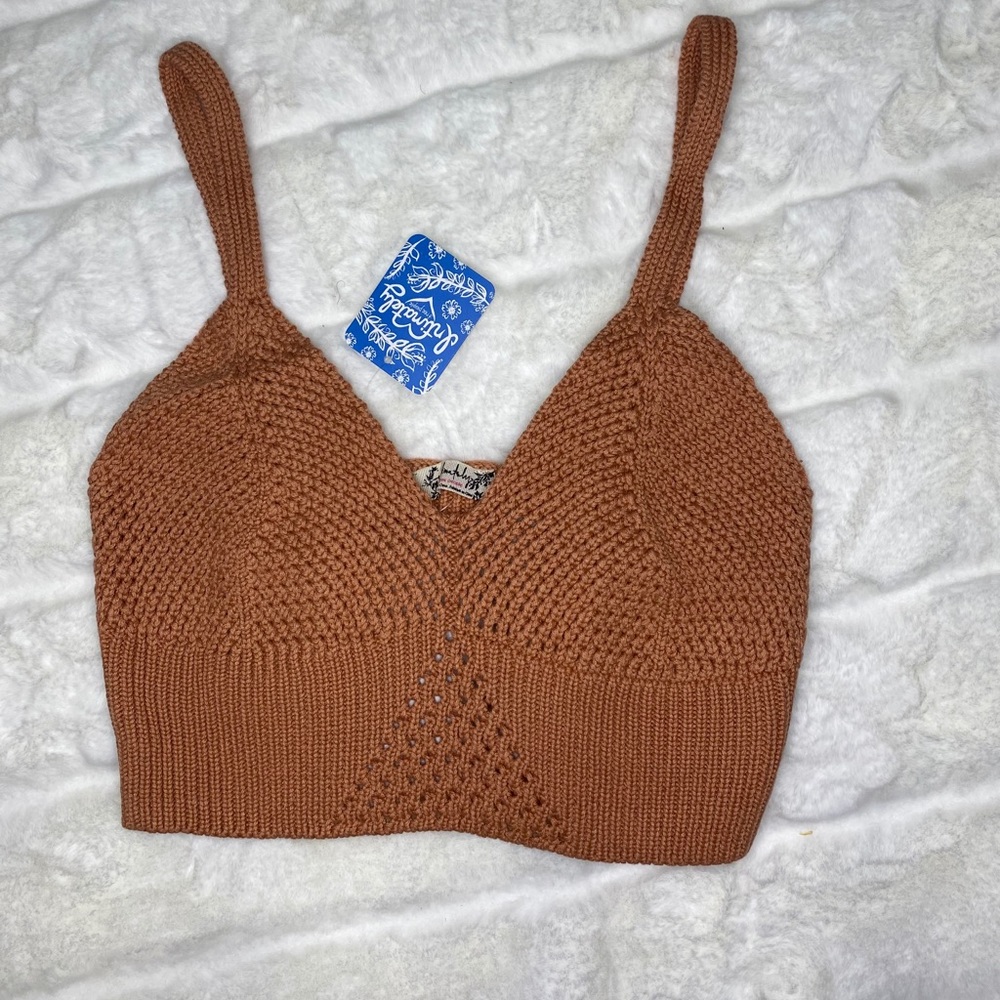 🤎free people🤎 crochet crop top